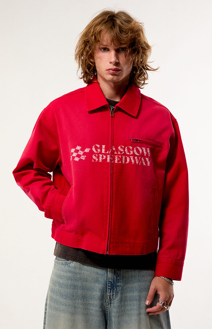 Pacsun Speedway Canvas Zip Up Jacket