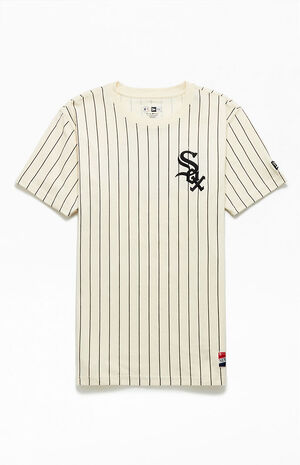 New Era White Sox Pinstripe T-Shirt