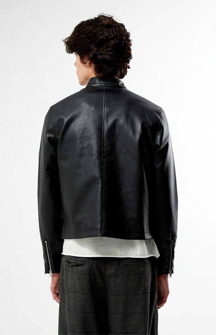 FORD Cafe Racer Faux Leather Jacket