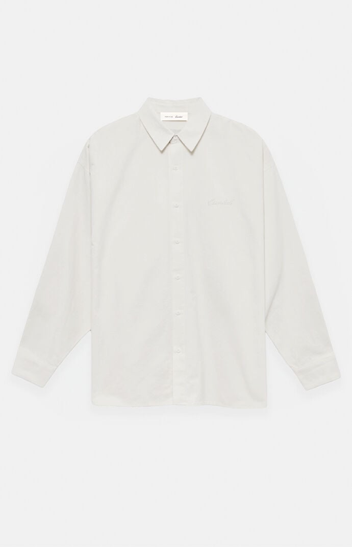 Fear of God Ivory Signature Button Up Long Sleeve Shirt