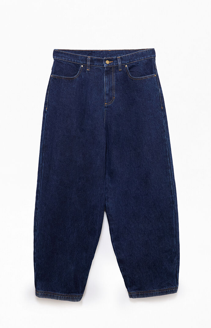 The Met x Pacsun Dark Blue Balloon Barrel Jeans