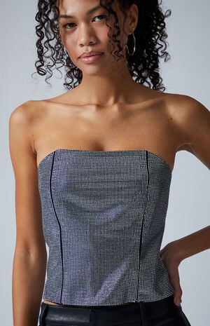 Lucy Rhinestone Studded Corset image number 3