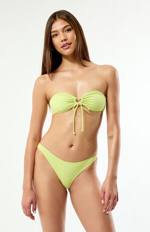 Green Eliza Bandeau Bikini Top image number 2