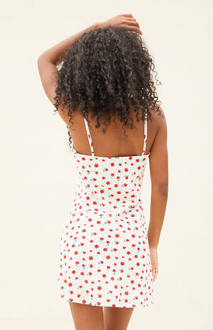 Eliza Floral Tie Front Mini Dress image number 4