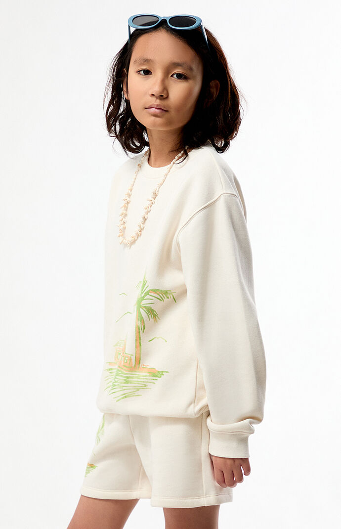 Pacsun Kids Palm Tree Crew Neck Sweatshirt