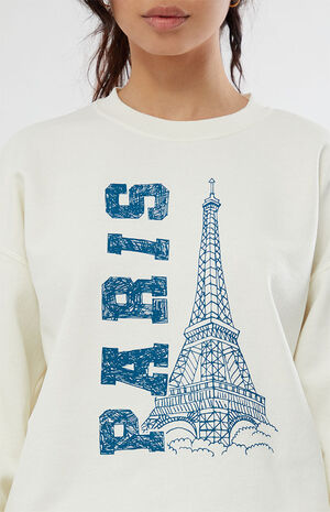 Paris Sketch Crew Neck Sweatshirt image number 2