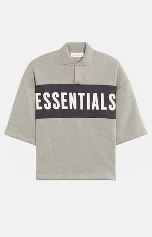 Seal Paneled Cropped Polo Shirt image number 1