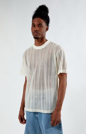 Cream Sonora Knit T-Shirt