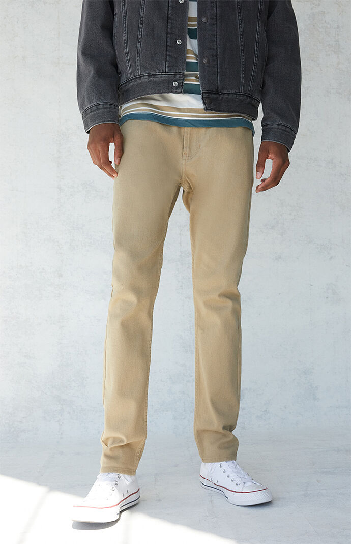 skinny jean khaki pants