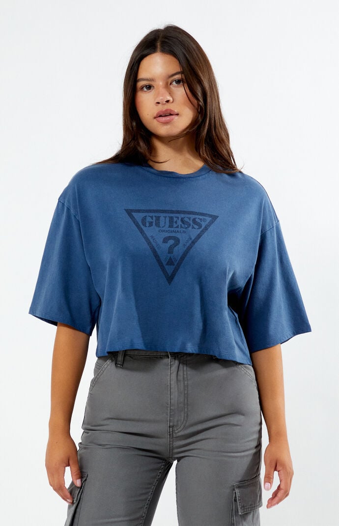 Guess Originals Baggy Triangle Tee Blue S