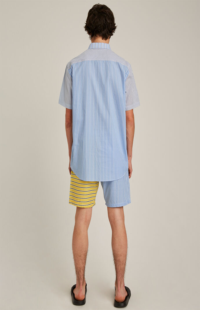 Olavi Striped Short Sleeve Button Up Shirt