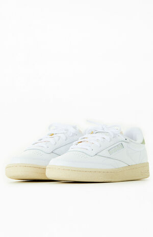Women's White Club C 85 Vintage Sneakers image number 2