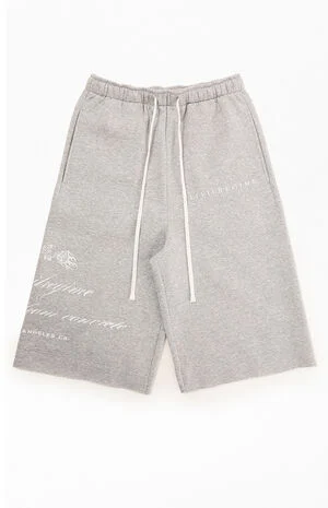 Heather Grey RFC Lounger Fleece Sweat Shorts image number 1