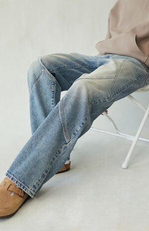 Dylan Baggy Jeans Seamed Medium Blue image number 5