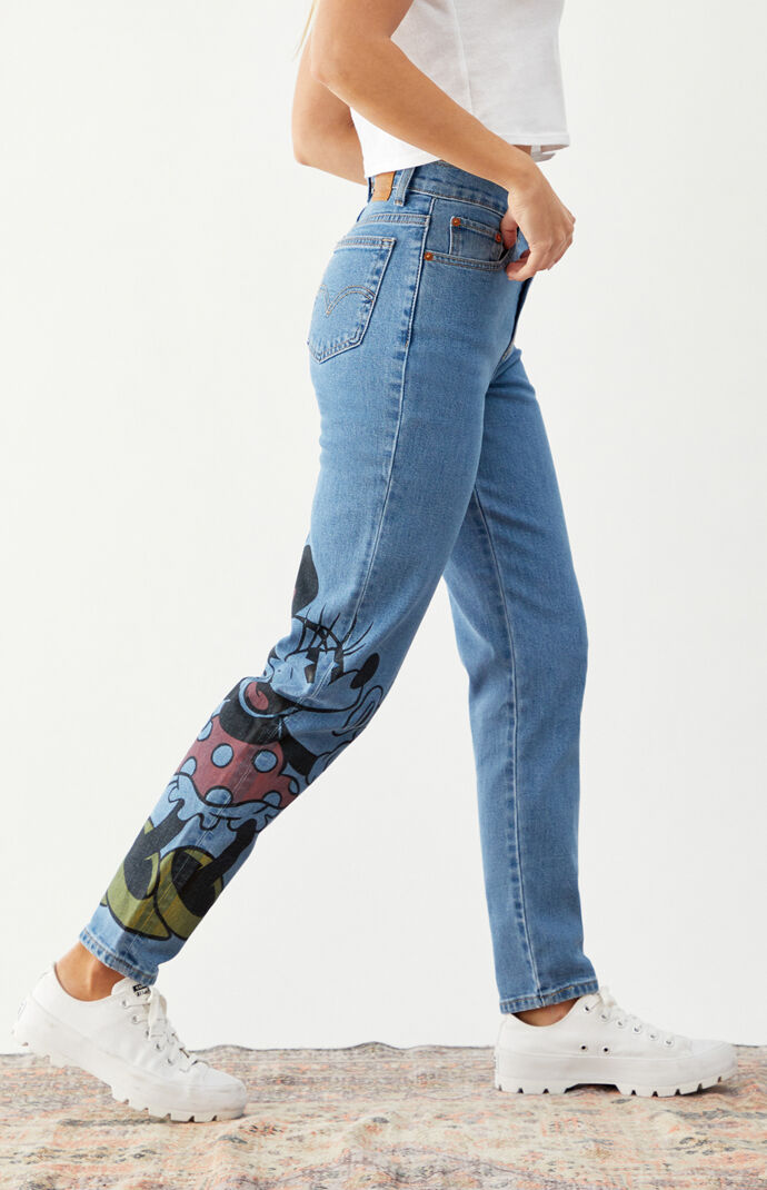 x Disney High Waisted Boyfriend Jeans