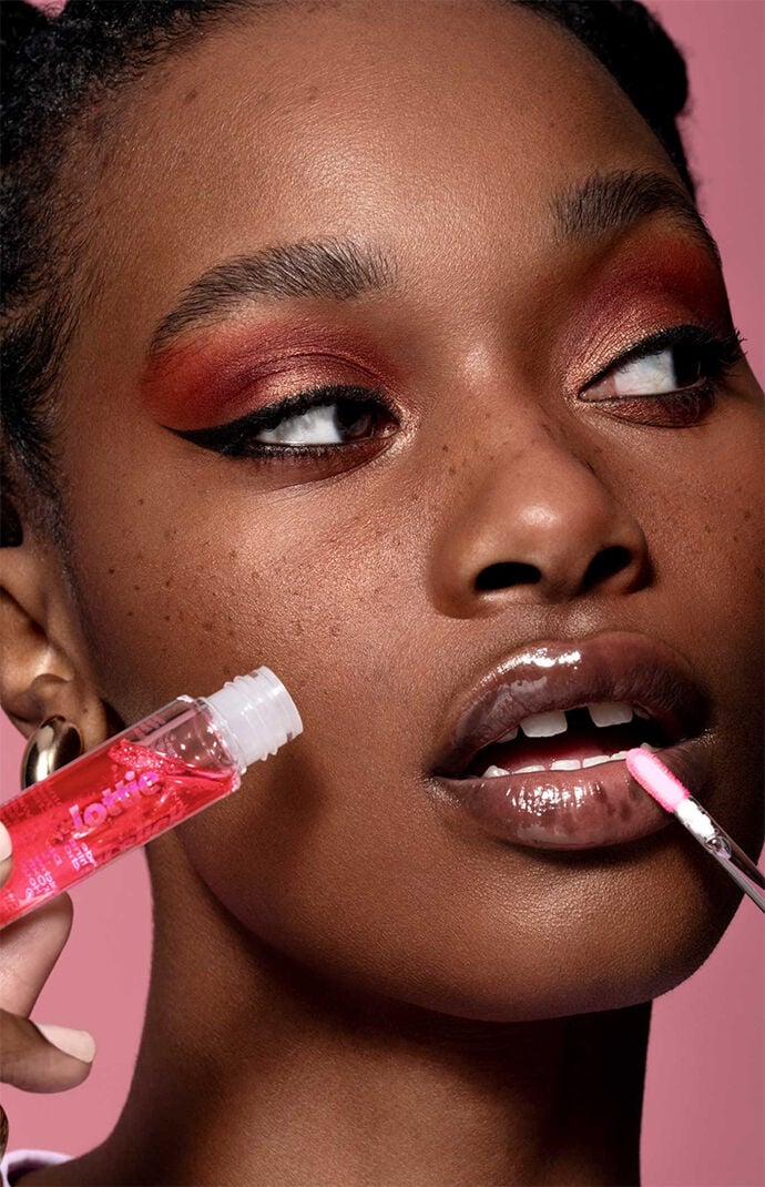 Lottie London Cherry Oil Slick Lip Oil | PacSun