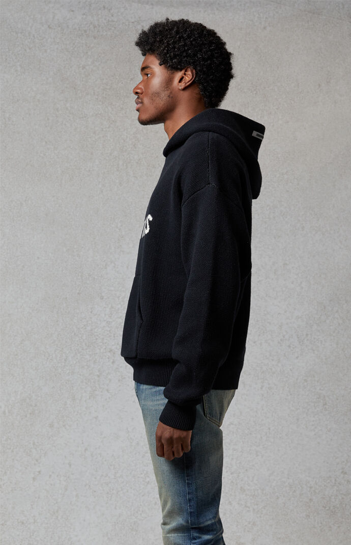 Essentials knit new arrivals hoodie black