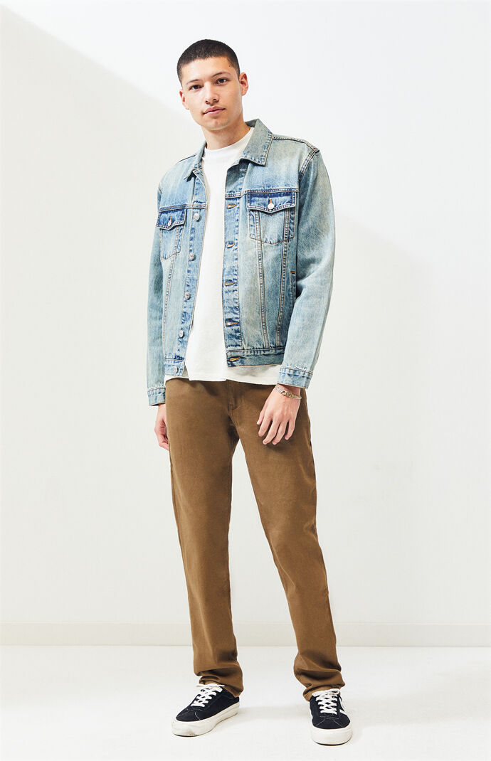 Brown Chopper Jeans