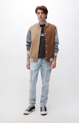 Eco Light Indigo Wash Slim Cargo Pants image number 4