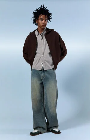 Blake Extreme Baggy Jeans Medium Blue Light Wash image number 2