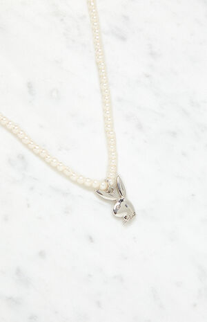 By PacSun Pearl Bunny Choker Necklace By PacSun Pearl Bunny Choker Necklace image number null