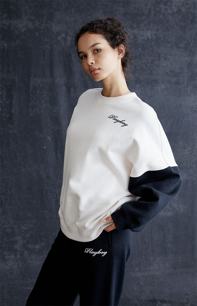 Playboy by pacsun on sale house crew neck sweatshirt