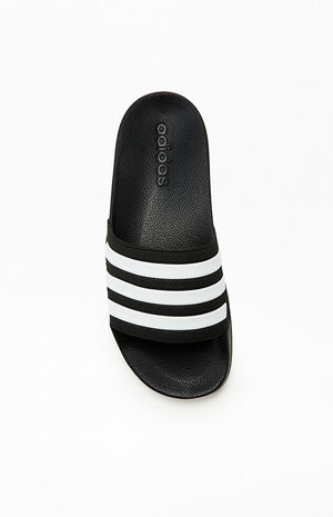 Kids Black Adilette Slide Sandals image number 5