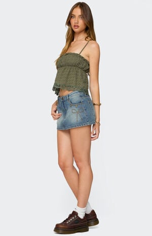 Orian Eyelet Babydoll Tank Top image number 4