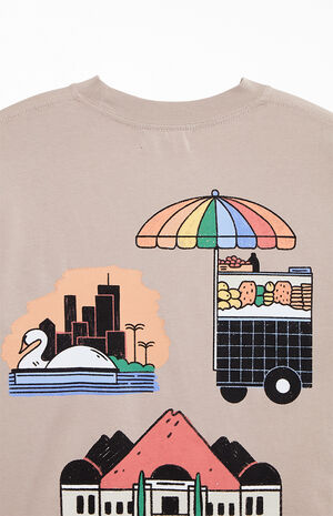 Pac Artist Network Kelly Malka Oversized LA T-Shirt image number 4