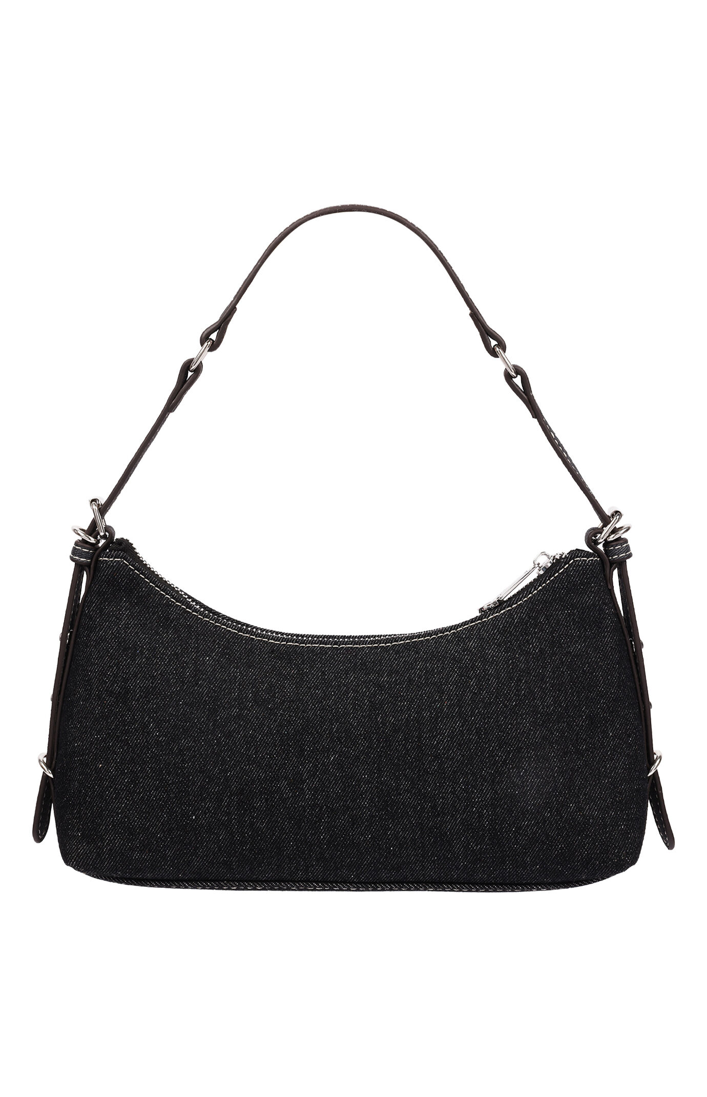 True Religion Triple Straps Black Denim Shoulder Bag | Pacsun