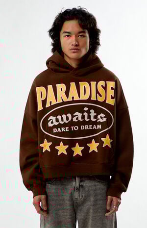 Paradise Awaits Cropped Hoodie