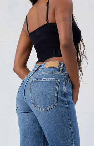 Stretch Dark Indigo Dad Jeans image number 3