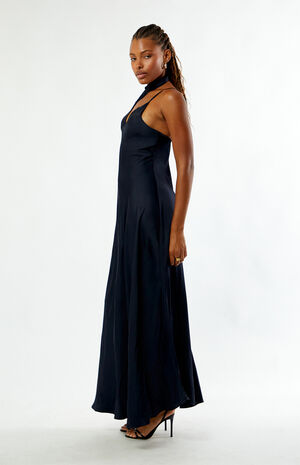 Wrap Neck Maxi Slip Dress image number 3
