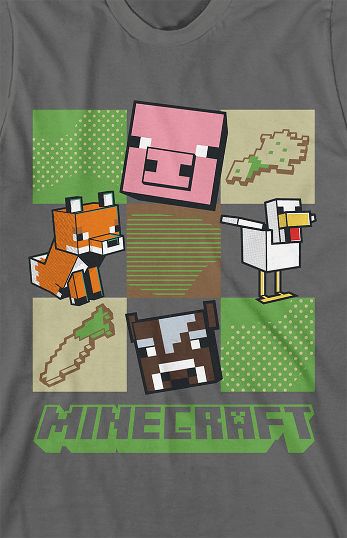 Kids Minecraft Animals T-Shirt