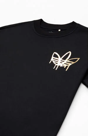 Kids Trefoil Graffiti T-Shirt image number 3