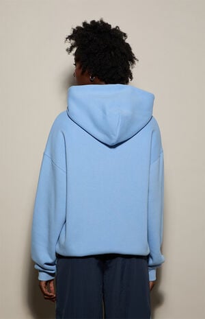 Light Blue Ultra Soft Fleece Hoodie image number 3