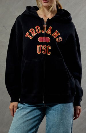 USC Trojans Embroidered Zip Up Hoodie image number 2