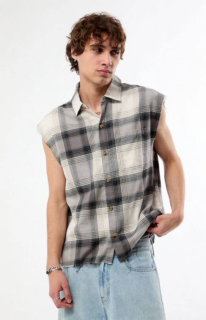 Pacsun Benson Flannel Cutoff Shirt