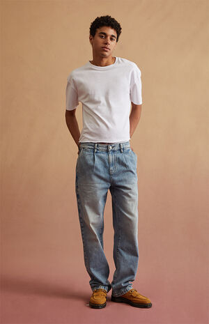 Light Blue Trouser Baggy Jeans image number 1