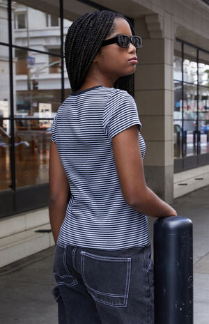 Striped Hailie Basic Top image number 3