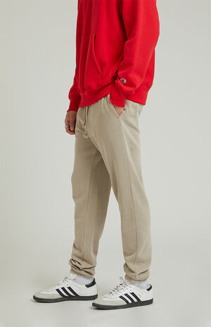 Cream Fleece Sweatpants image number 2