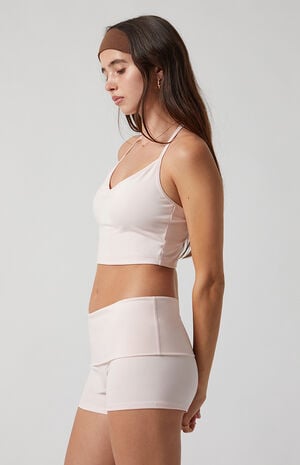 PAC WHISPER Active Low Rise Fold-Over Micro Biker Shorts image number 4