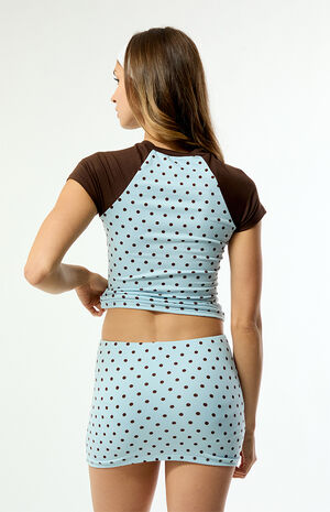 Lounge Polka Dot Mini Skirt image number 5