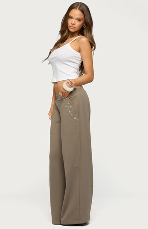 Zania Iridescent Button Sweatpants image number 4