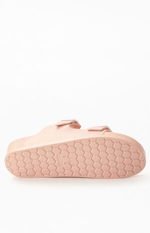 Women's Rubber Double Buckle Slide Sandals image number 6