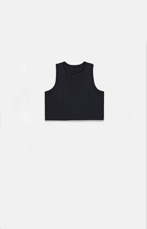 Women's Jet Black Tank Top image number 5
