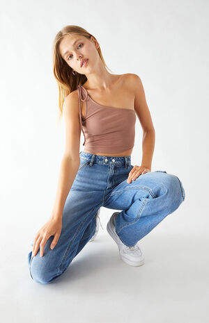 Eco One Shoulder Tank Top image number 4