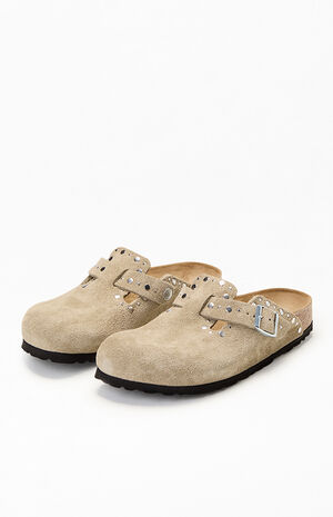 Women's Boston Rivets Clog Taupe image number 2