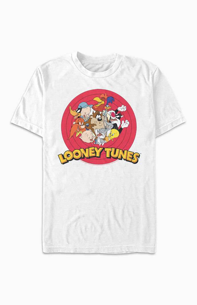 Looney Tunes Group Logo T Shirt PacSun