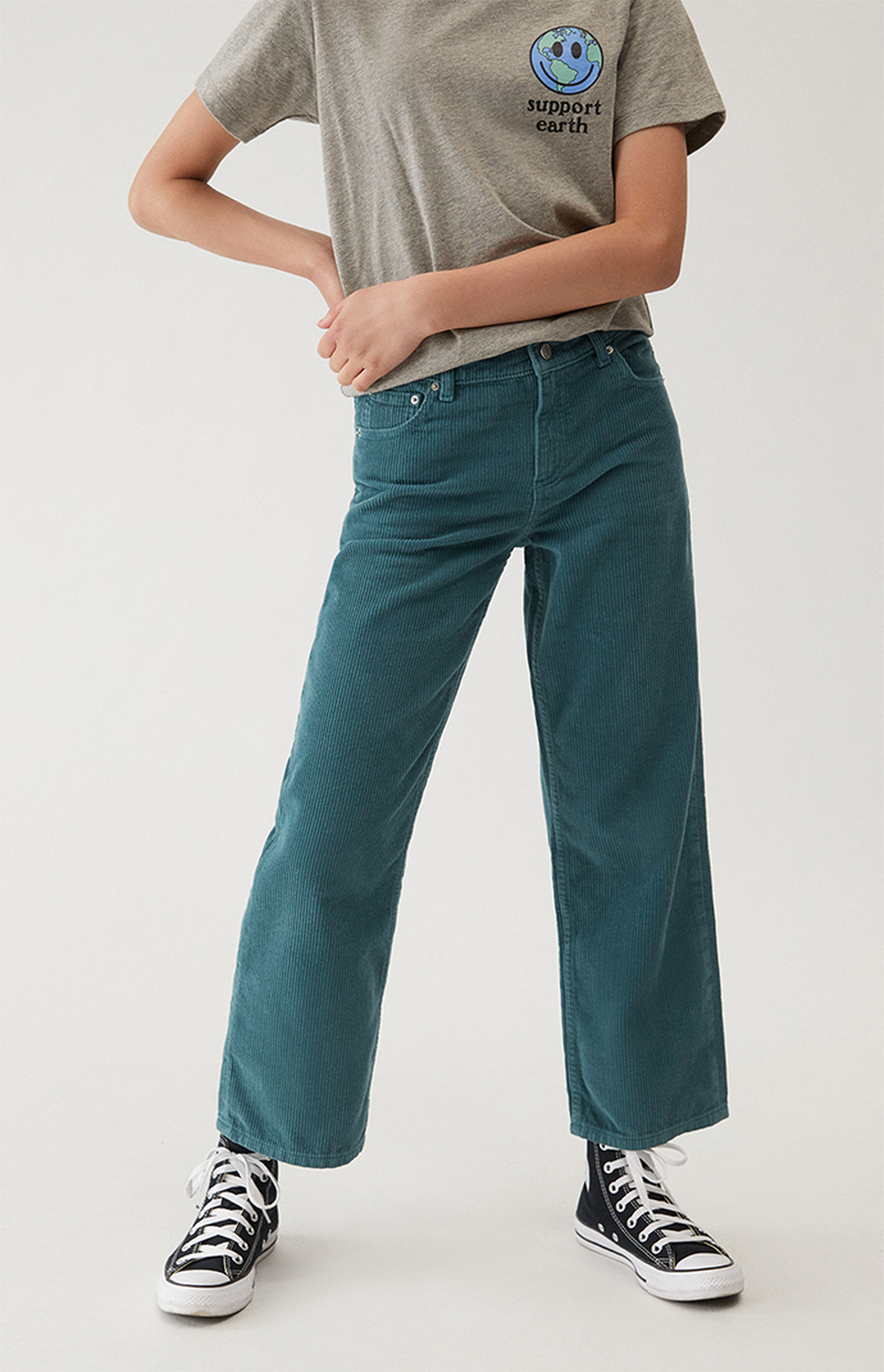 pacsun blue corduroy pants